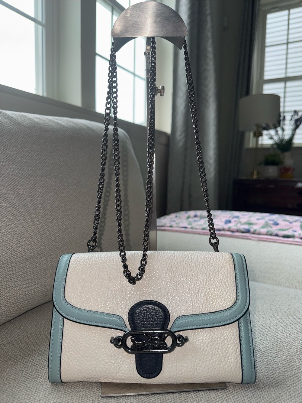 Coach jade colorblock chain crossbody